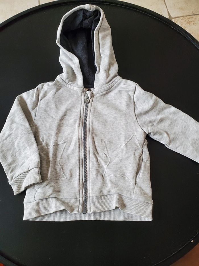 Gilet zippé 18 mois