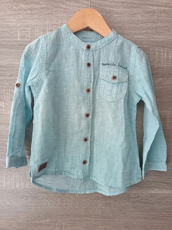 Chemise 24 mois garçon col mao