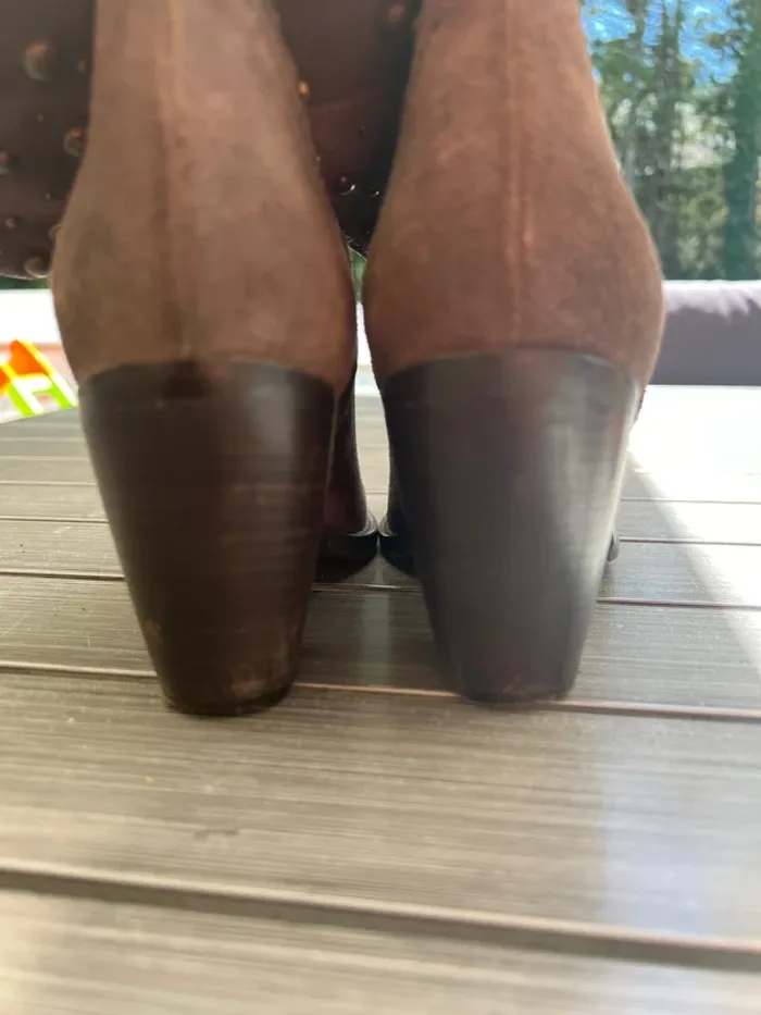 Bottines en cuir nubuck - photo numéro 4