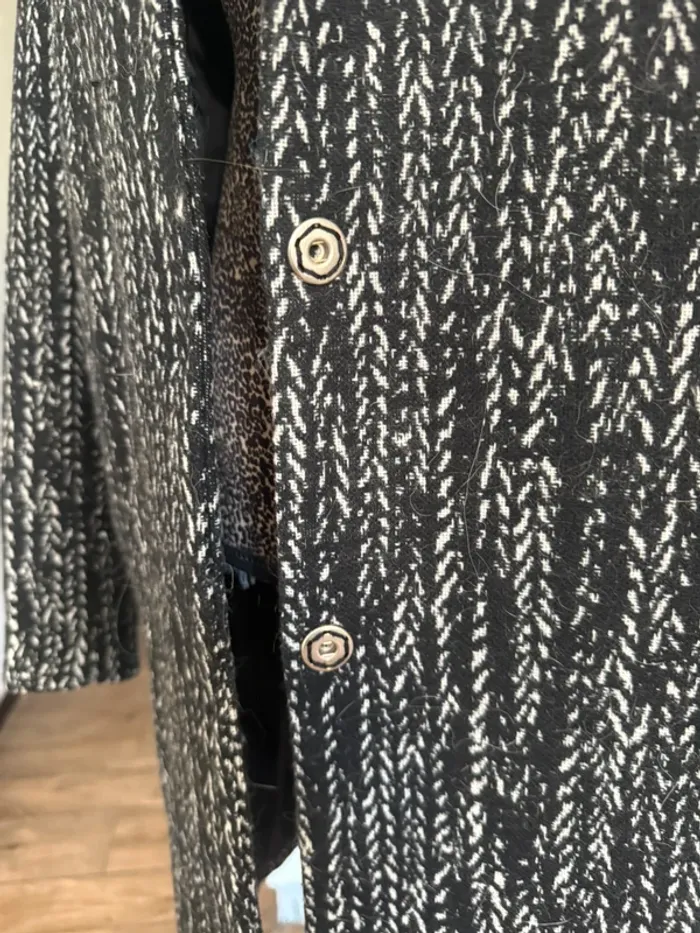 Manteau Trussardi Jeans – Pied-de-poule – Taille 38 – Très bon état - photo numéro 3