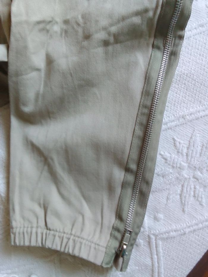 Pantalon fille beige modulable sur la largeur 12 ans Verbaudet - photo numéro 2