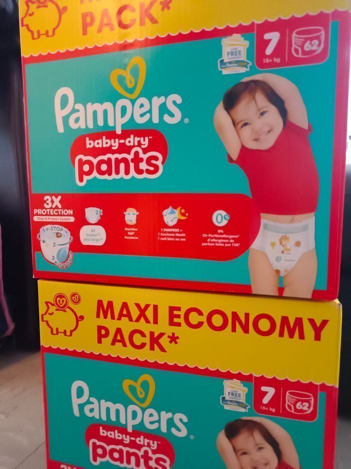 Couches Pampers baby dry pants Taille 7 - photo numéro 3