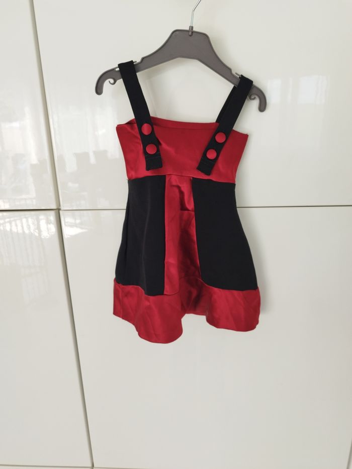 Robe été noire et rouge 24-36 mois - photo numéro 1