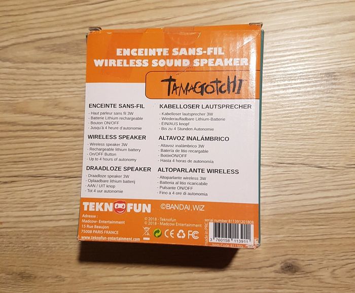 Enceinte sans fil tamagotchi Bandai neuve neuf - photo numéro 3