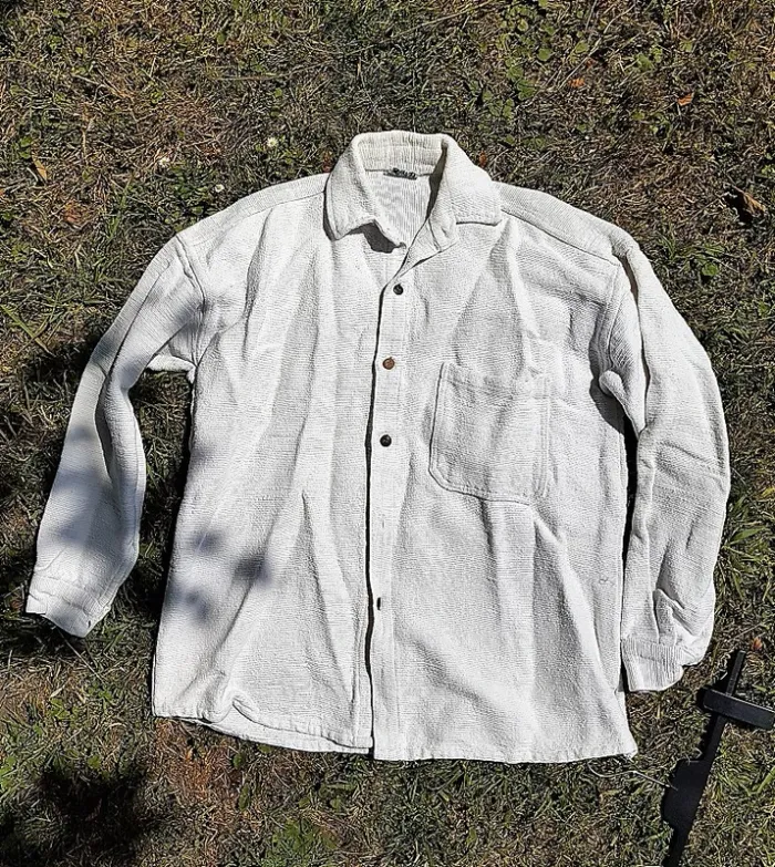 Veste femme blanc cassé Taille M - type péruvien
