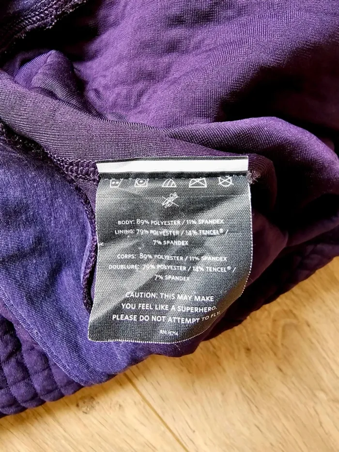 Pull Nobull matelassé violet taille M femme - photo numéro 8