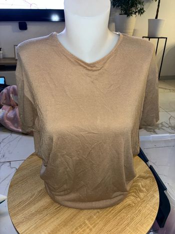 Haut femme beige marque Zara taille S excellent état