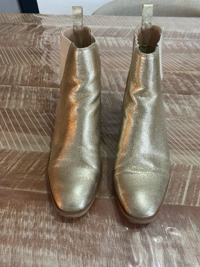 Bottines dorées - photo numéro 2