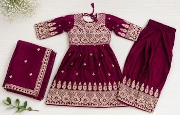 Tenue indienne lehenga bébé fille 