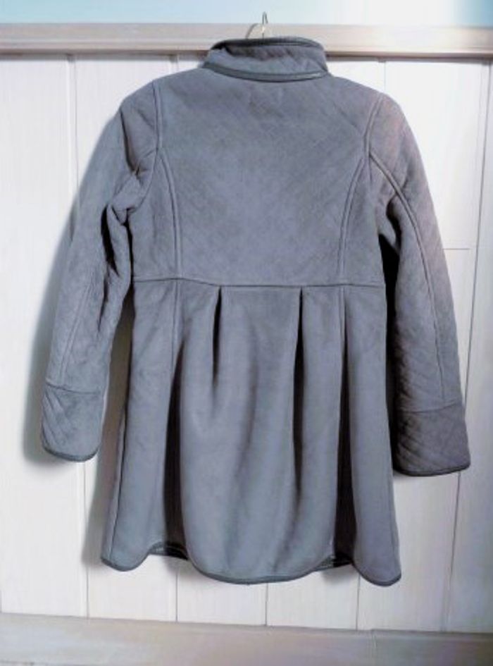 Manteau long Fille Jean Bourget 10 ans gris collection hiver TBE - photo numéro 4