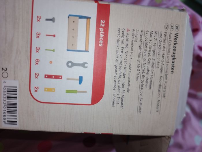 Boîte à outils en bois 22 pièces 
Playtive - photo numéro 9