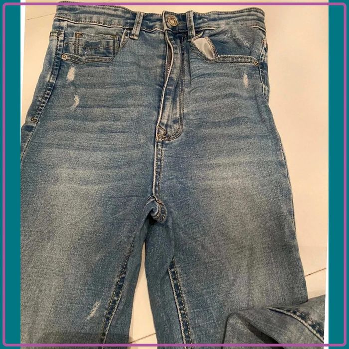 🌟🌟jeans stradivarius super high daisy taille 34 🌟🌟 - photo numéro 2