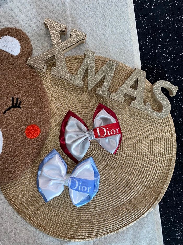 Noeud cheveux barrette pince - photo numéro 2