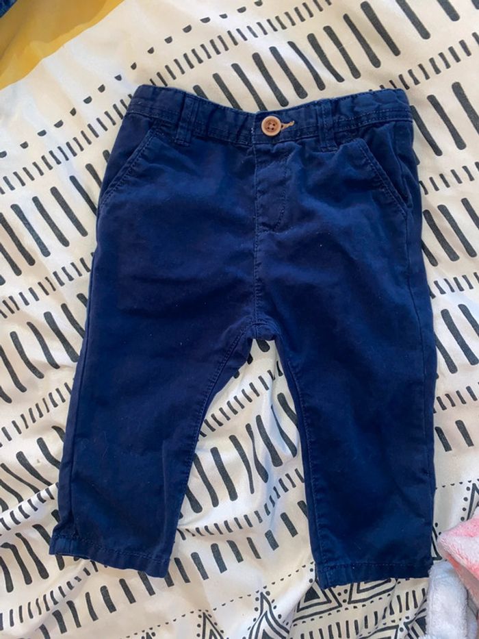 Jean chino bleu marine - photo numéro 2