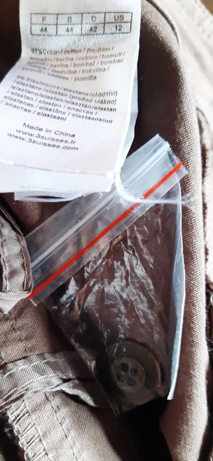 Pantalon en toile brun/ marron taille 44 - photo numéro 4