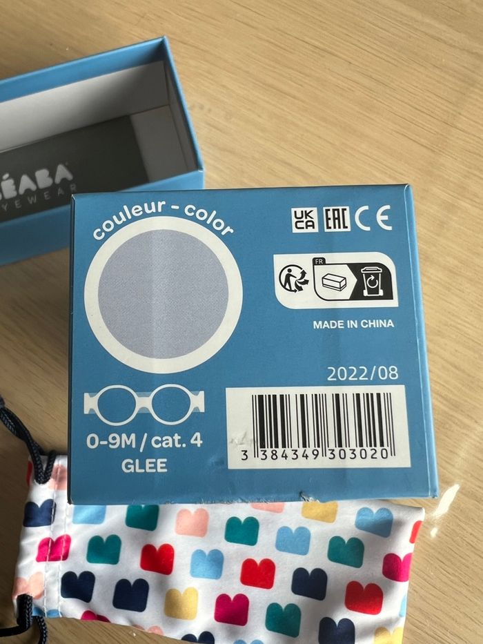 Lunettes de soleil bébé 0-9 mois Beaba bleu ciel - photo numéro 9