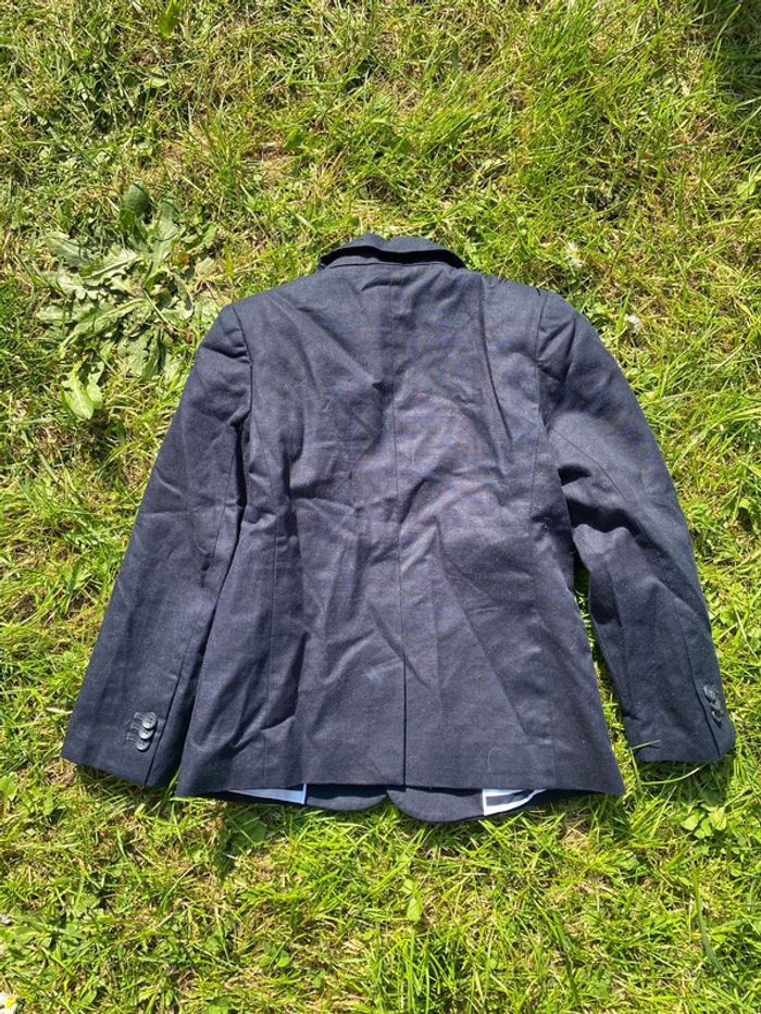 Veste costume garçon 6 ans Jacadi Paris bleu foncé mariage cérémonie blazer - photo numéro 4
