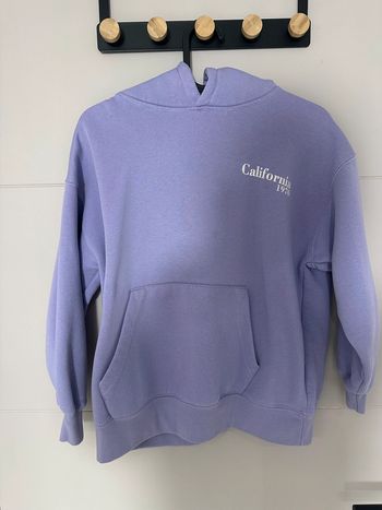 Sweat Zara mauve à capuche – taille 140 (10 ans)