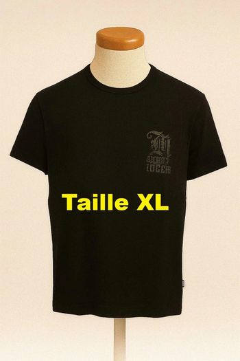 Tee shirt manche courte noir Mexx Taille XL
