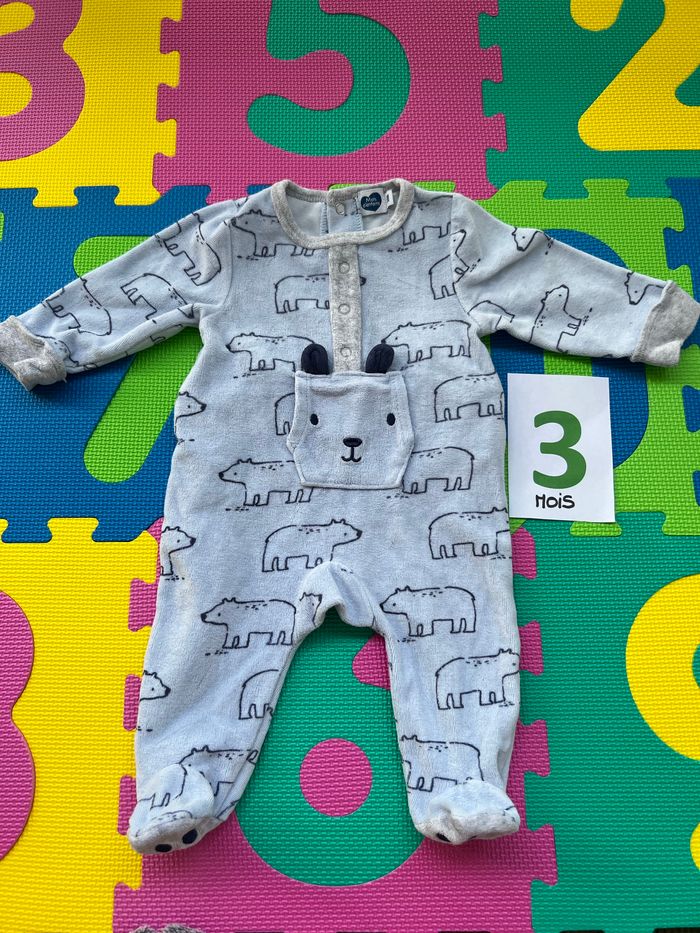 Lot de 7 pyjamas 3 mois - photo numéro 4