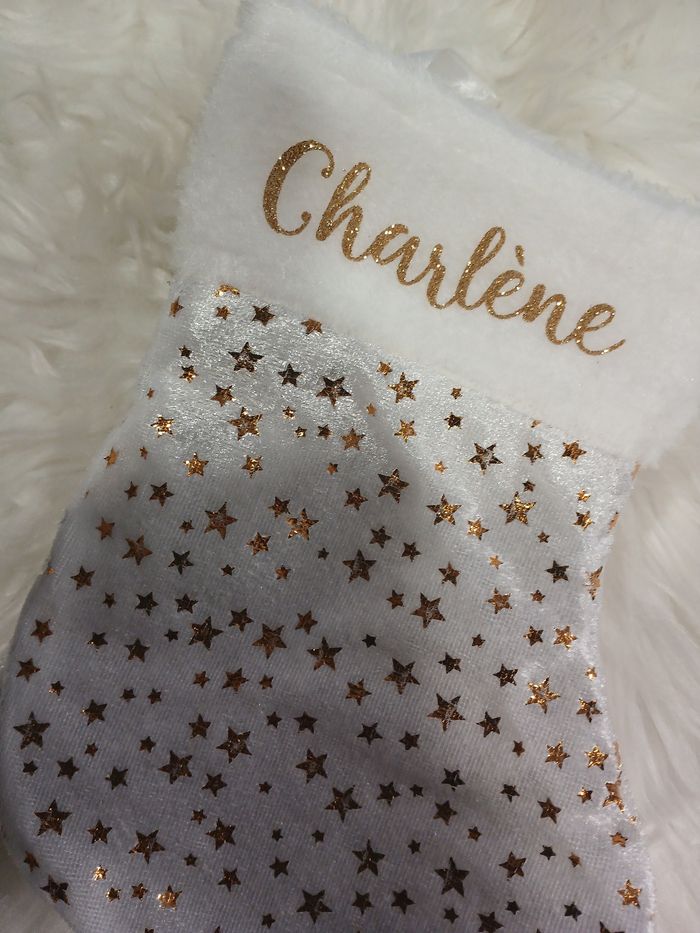 Chaussette de Noël personnalisée Charlene - photo numéro 2