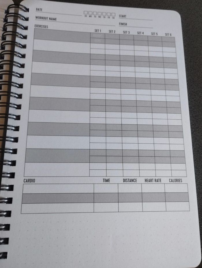 Cahier de fitness - photo numéro 4