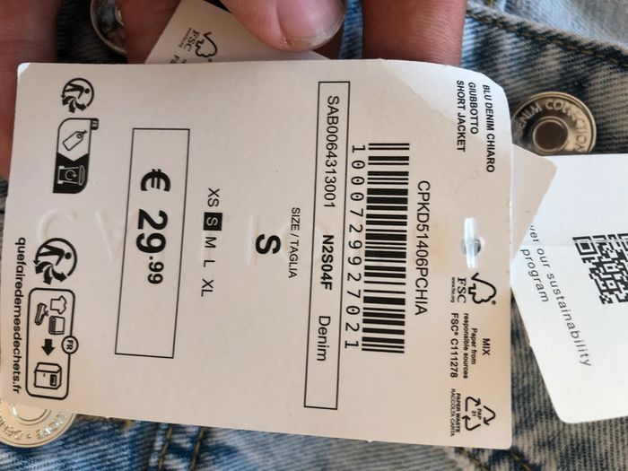 Veste en jean courte - photo numéro 4