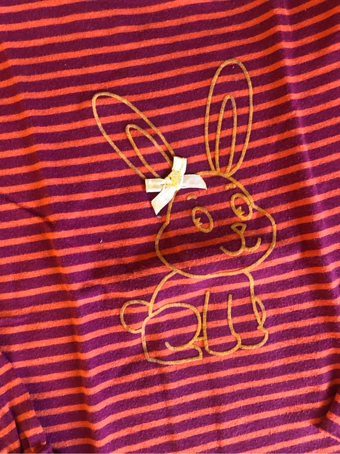 T-shirt manches longues lapin - photo numéro 2