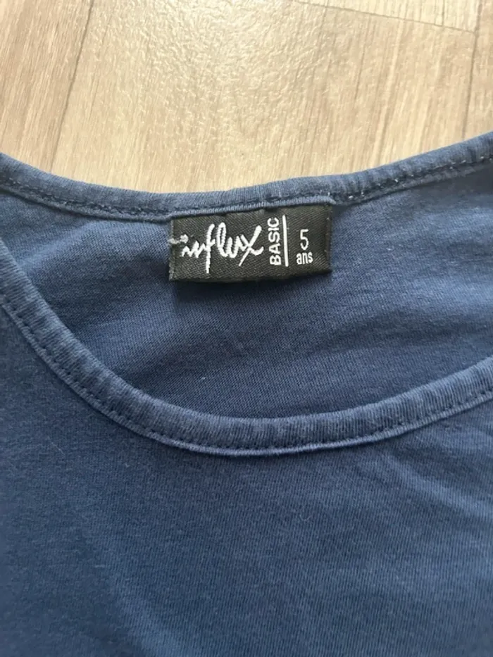 Lot de 2 débardeurs bleu marine taille 5 ans influx - photo numéro 3