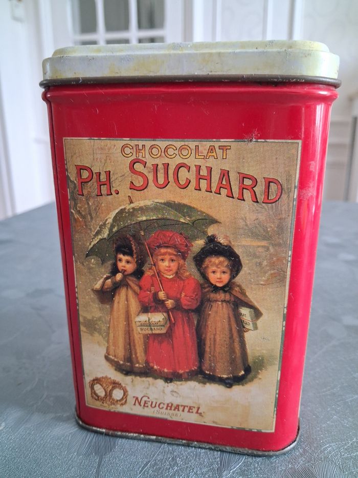 Boîte métal vintage ( chocolat Suchard) - photo numéro 4