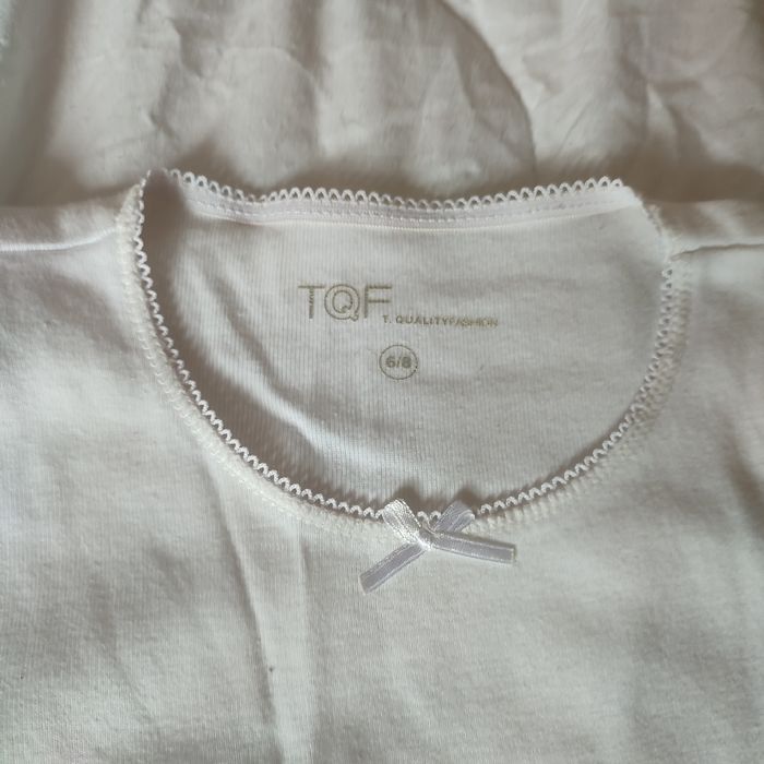 Tee-shirt blanc Tqf 6/8ans - photo numéro 2
