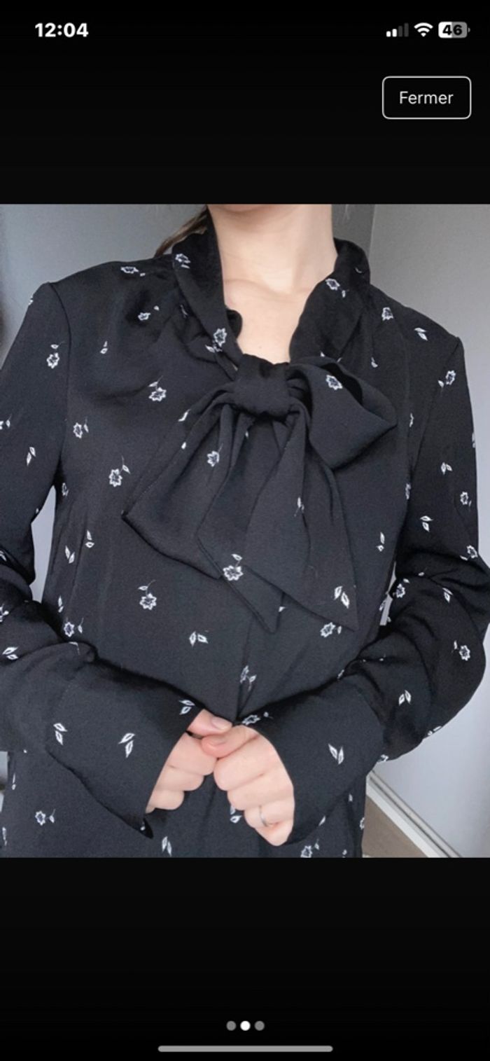 Blouse noir vero moda taille s - photo numéro 2