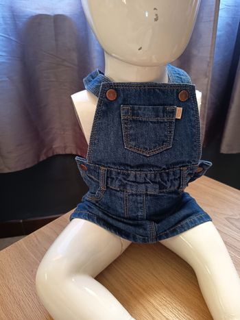 Salopette robe en jean 6 mois