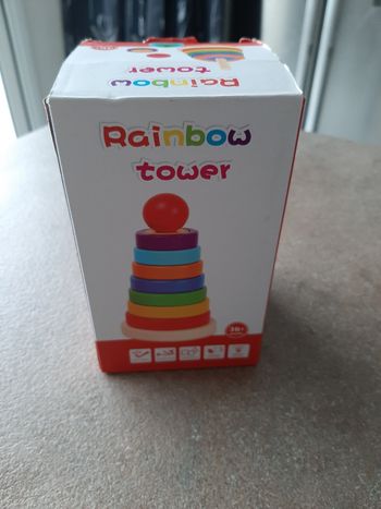 Jeux de construction éducatif Rainbow en bois
