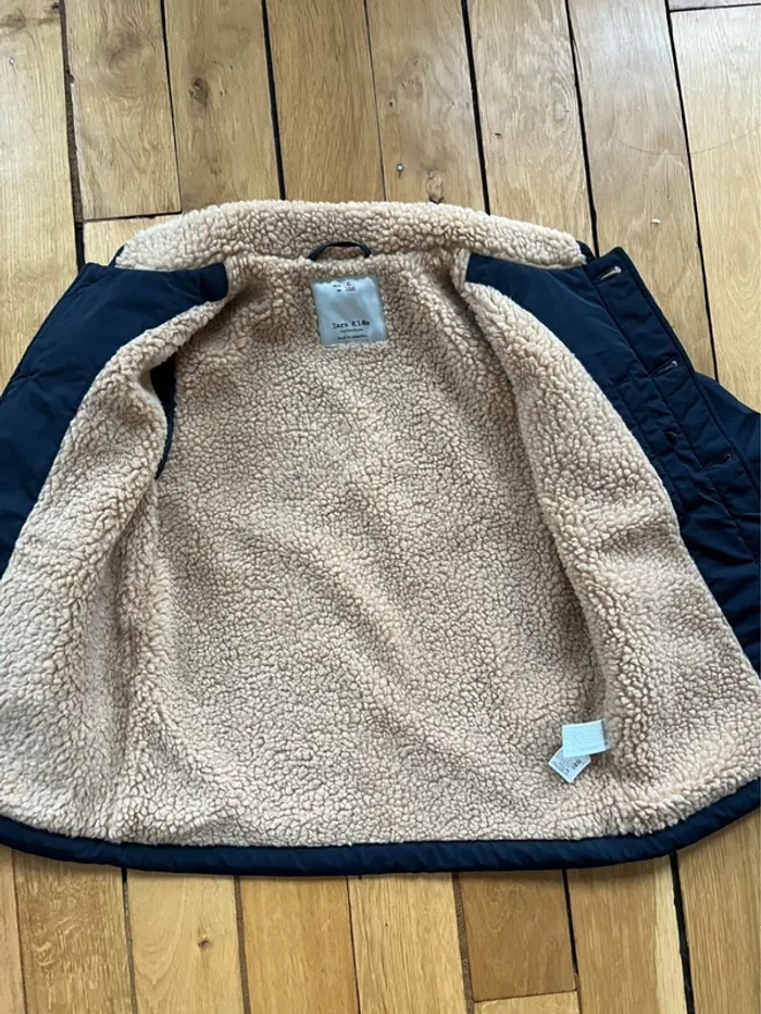 Manteau Zara doublé Sherpa/mouton/fourrure - photo numéro 3