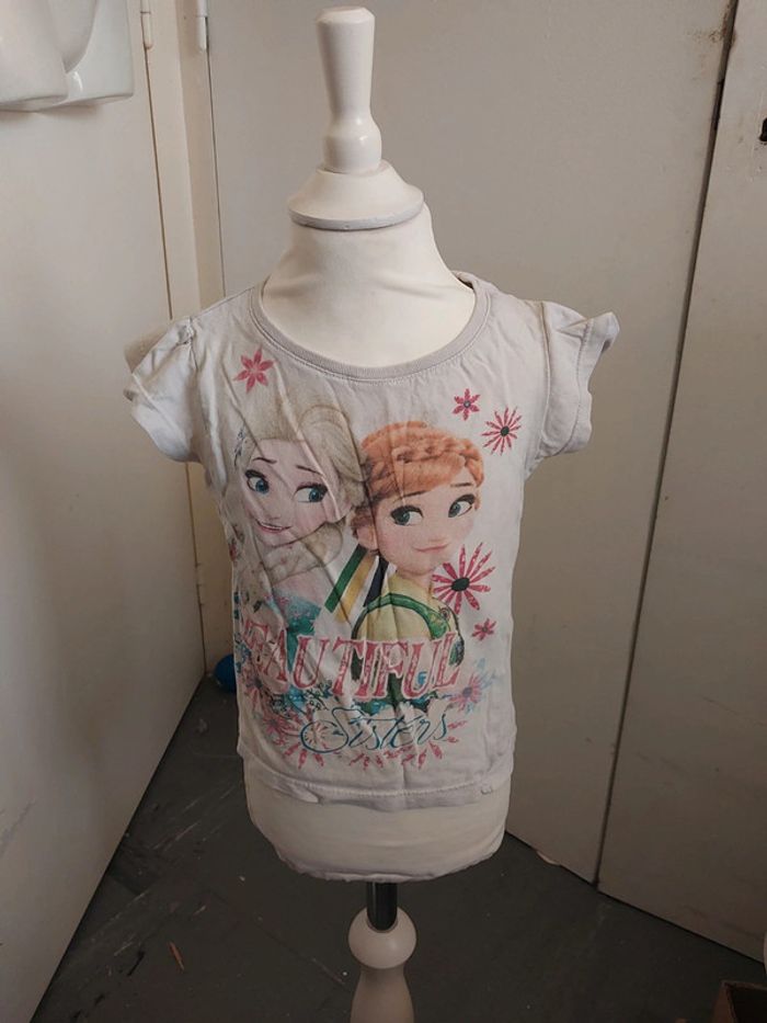 Tee-shirt gris La reine des neiges 2 Taille 3 ans