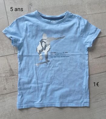 Tee shirt manches courtes 5 ans garçon