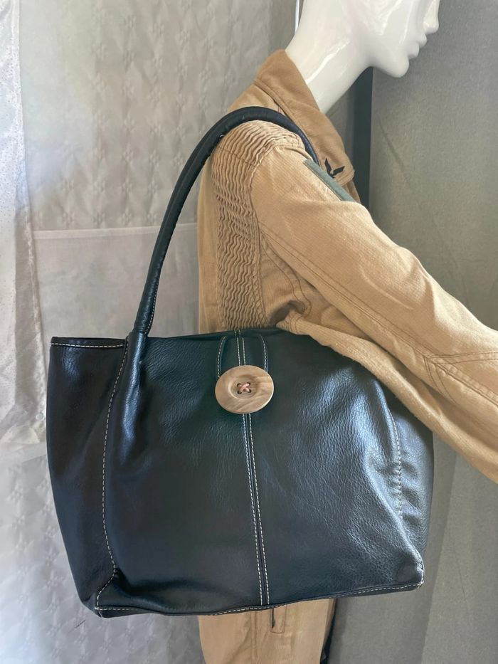 Sac noir bouton - Bon état - photo numéro 6