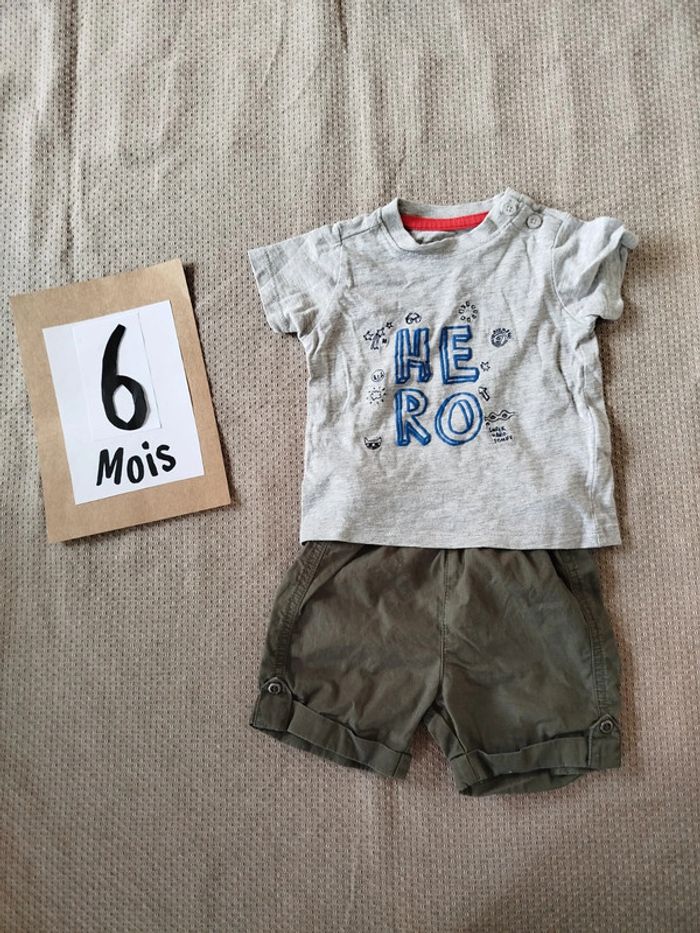 Ensemble été short/tee shirt - photo numéro 2