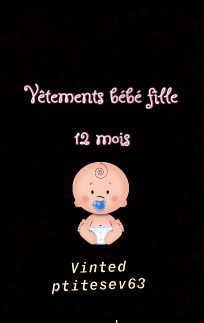 Vêtements bébé fille 12 mois