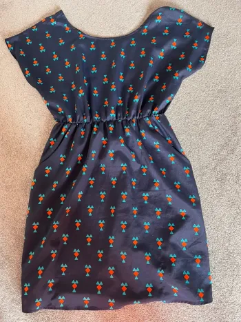 Robe courte bleue
