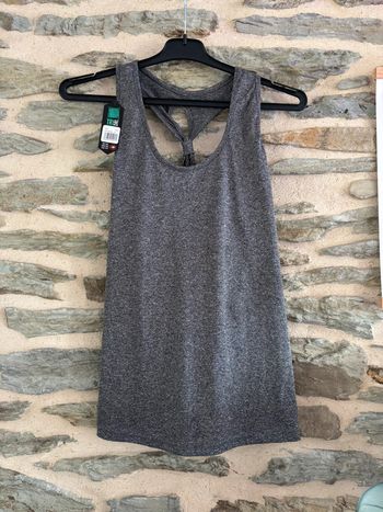 Débardeur gris uni taille M neuf