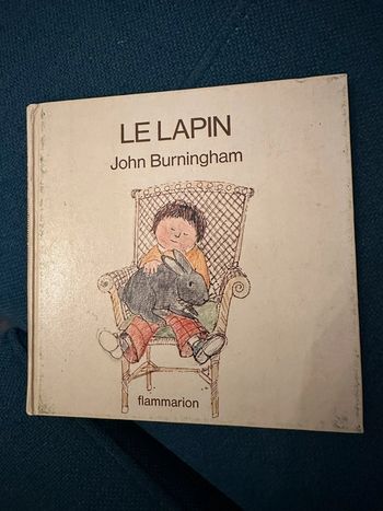 Livre ancien Le Lapin John Burningham Flammarion album vintage