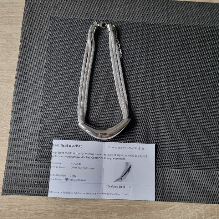 Collier Victoria argenté - photo numéro 3