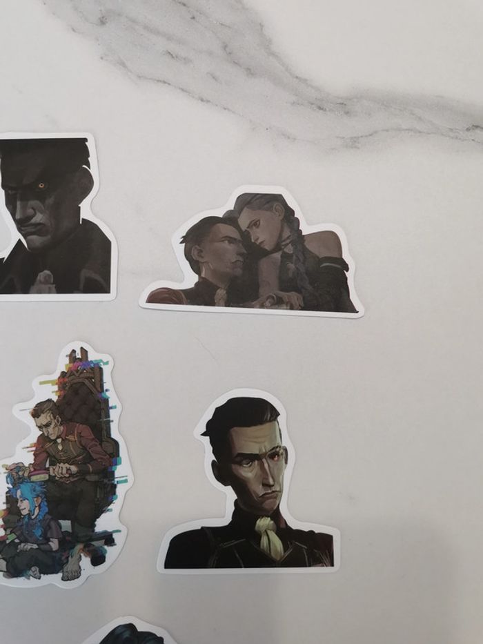 Lot de 8 stickers Arcane - Silco & Jinx - photo numéro 3