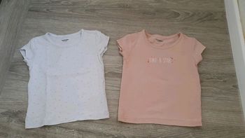 Lot de 2 Tee-shirt (maillots de corps) Taille 2 ans
