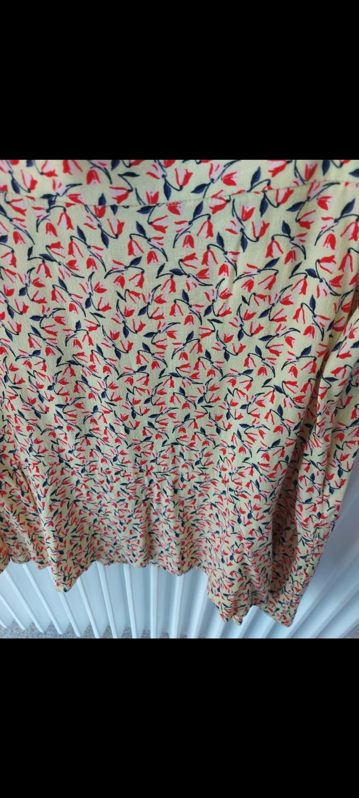 Jupe fluide jaune motifs Camaieu - photo numéro 4