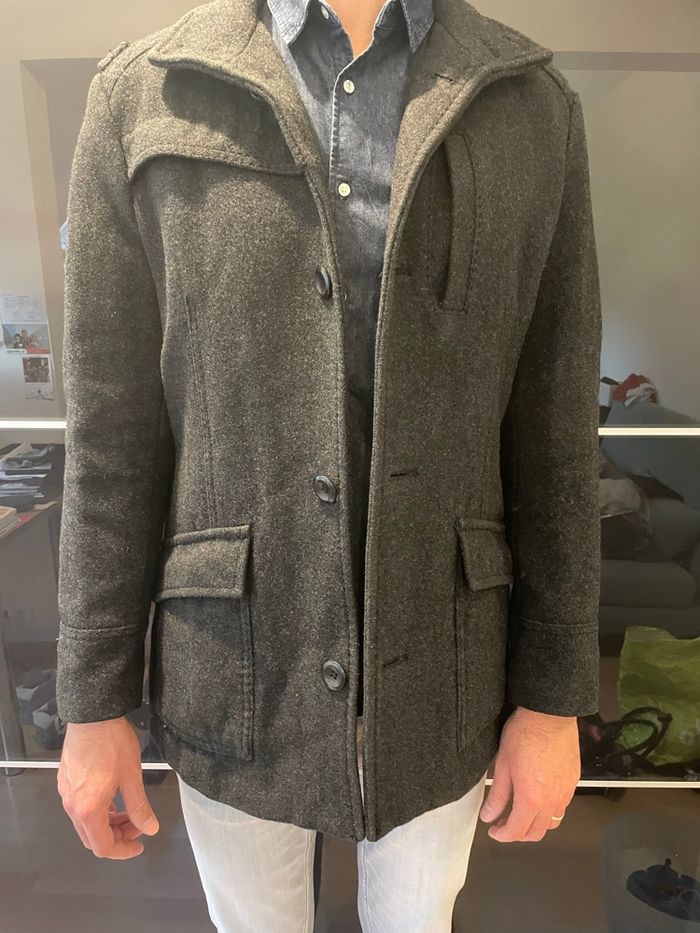 Manteau anthracite homme