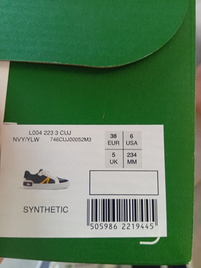 Baskets Lacoste femme L004 taille 38 - photo numéro 9
