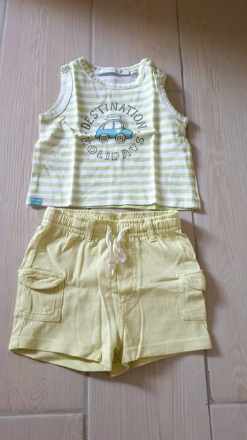 Short + débardeur 3 mois